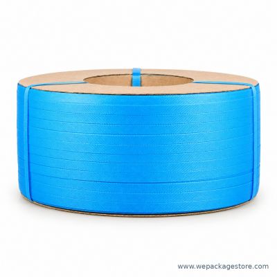 สายรัด PP สีฟ้า 15mm x 0.6mm 2500m เม็ดใหม่ 100% | เครื่องรัดอัตโนมัติ