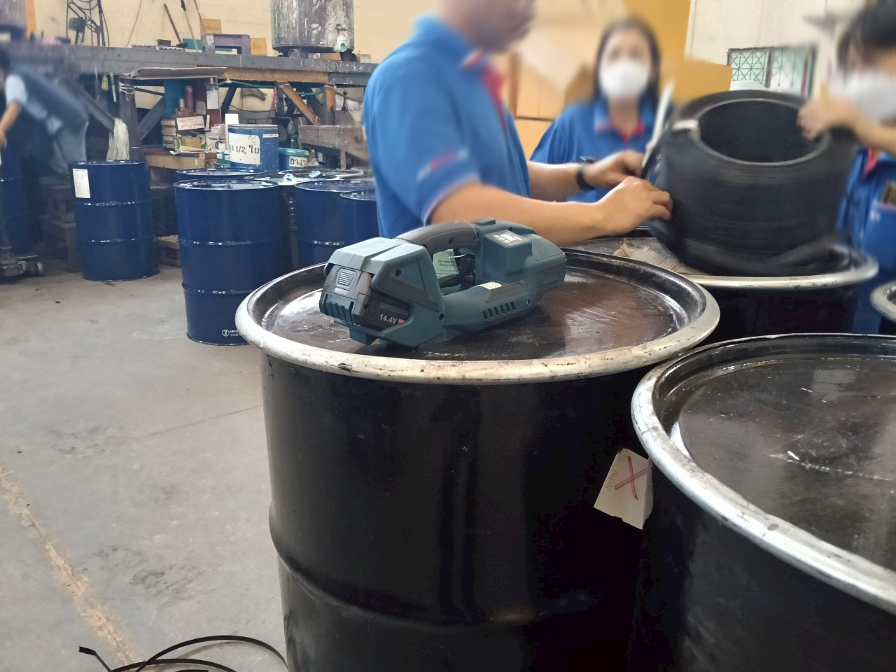 เครื่องรัดสายพลาสติกระบบแบตเตอรี่ รุ่น V2