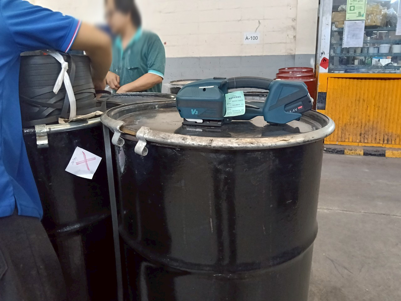 เครื่องรัดสายพลาสติกระบบแบตเตอรี่ รุ่น V2