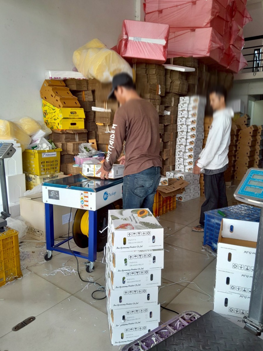 จัดส่งเครื่องรัดกล่อง รุ่น WE-802U